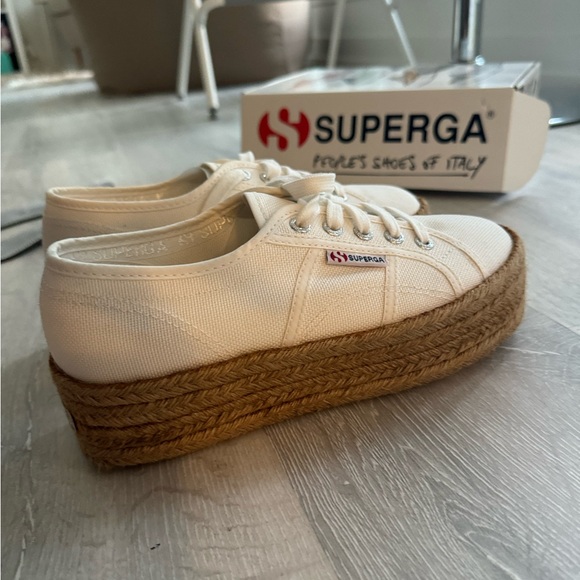 Superga Canvas Espadrille Flat-forms - Picture 6 of 6